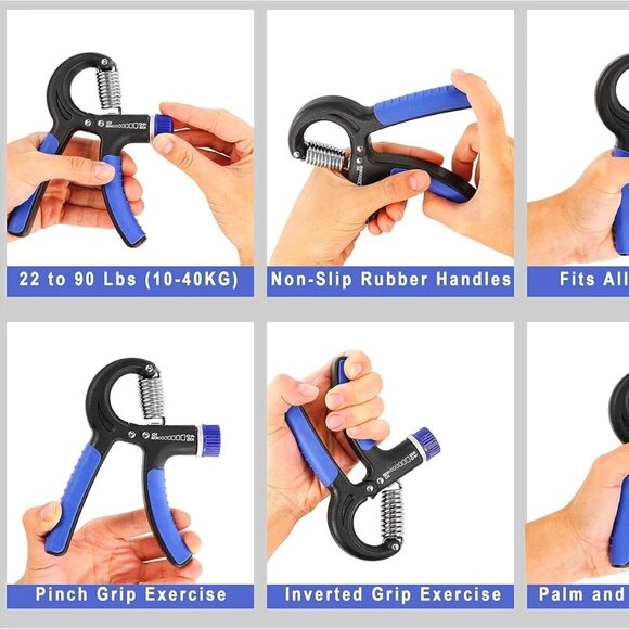 Adjustable Grip Strength Trainer for Wrist and Forearm 5kg-60kg/11-132lbs - NWOB - Picture 5 of 6